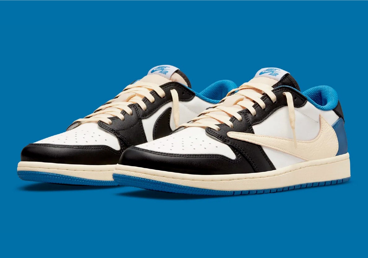 Fragment Design x Travis Scott x Air Jordan 1 Retro Low mitxsoles